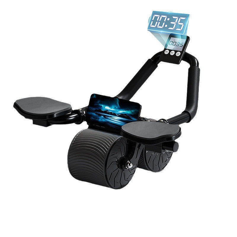 Elevate Your Core Training with the HRIZN Ab Roller Wheel - Featuring Timer & Elbow Support for Ultimate Performance!