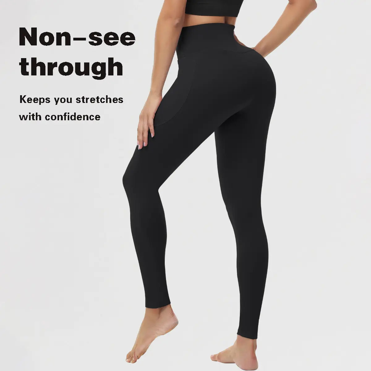 Elevate Your Workout with Stylish High-Waisted Yoga Pants Featuring Convenient Pockets - Ideal Leggings for Gym and Everyday Wear
