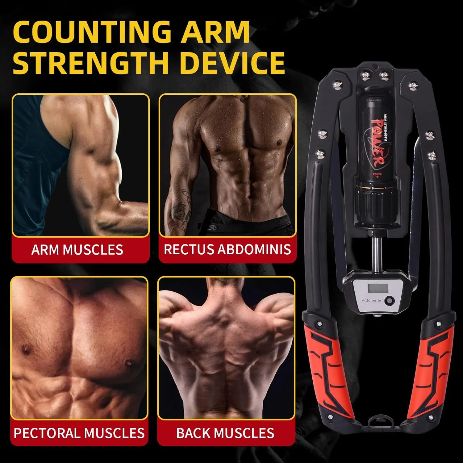 Unleash Your Strength with the HRIZN Adjustable Hydraulic Chest Expander & Arm Twister - Perfect for Building Upper Body Muscle
