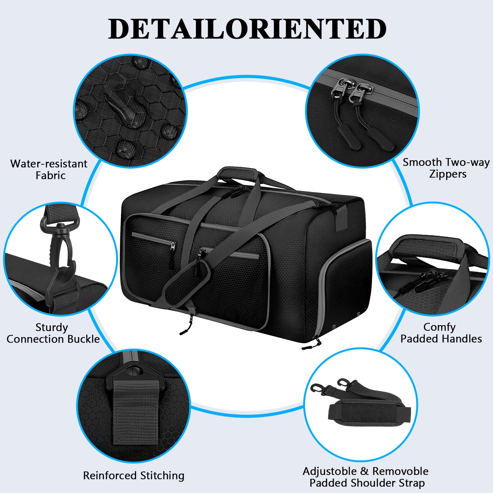 Ultimate 65L Waterproof Duffle Bag - Your Go-To Travel, Gym & Everyday Companion with Shoe Compartment