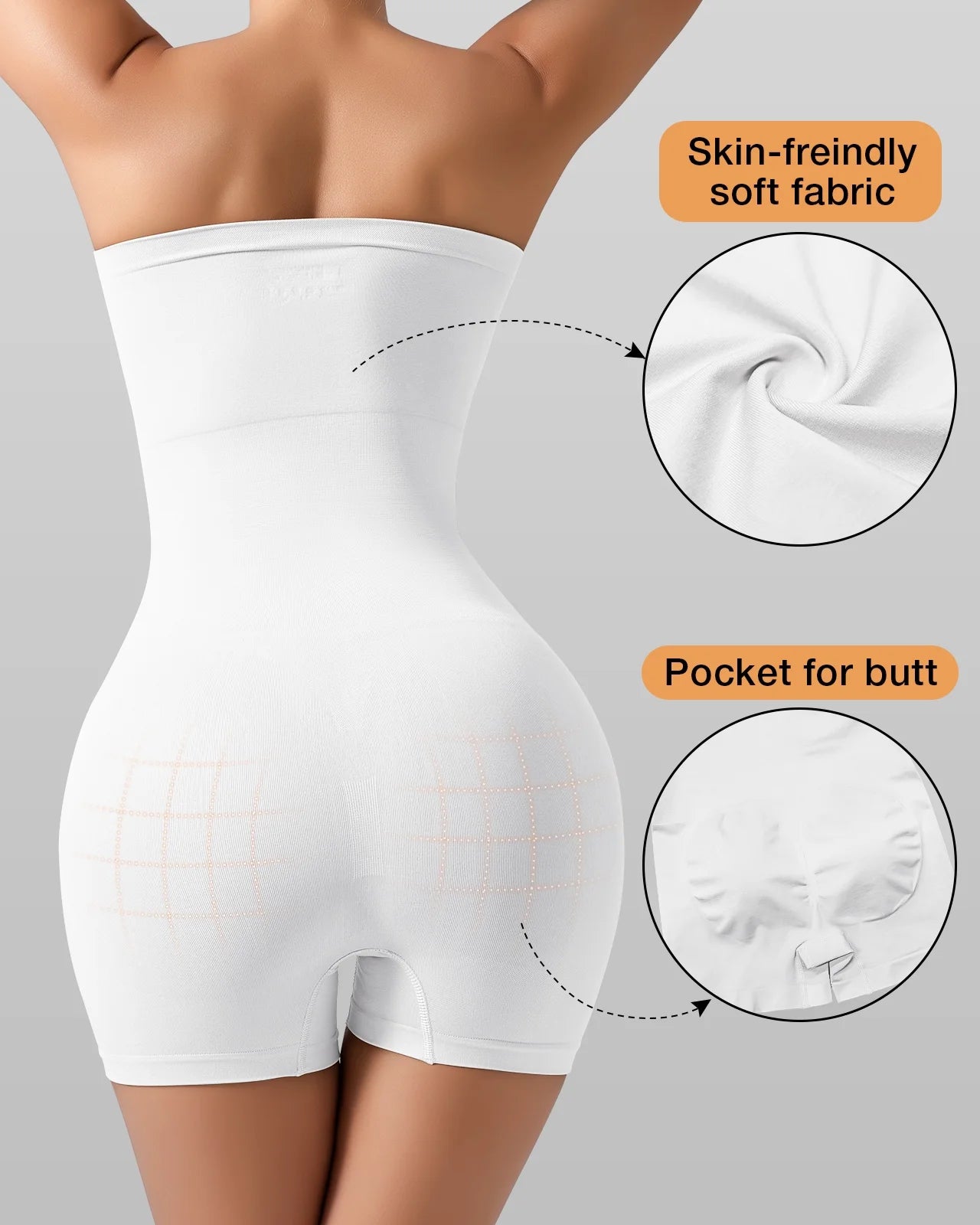 Experience Effortless Elegance with HRIZN's Strapless Tummy Control Bodysuit for Women