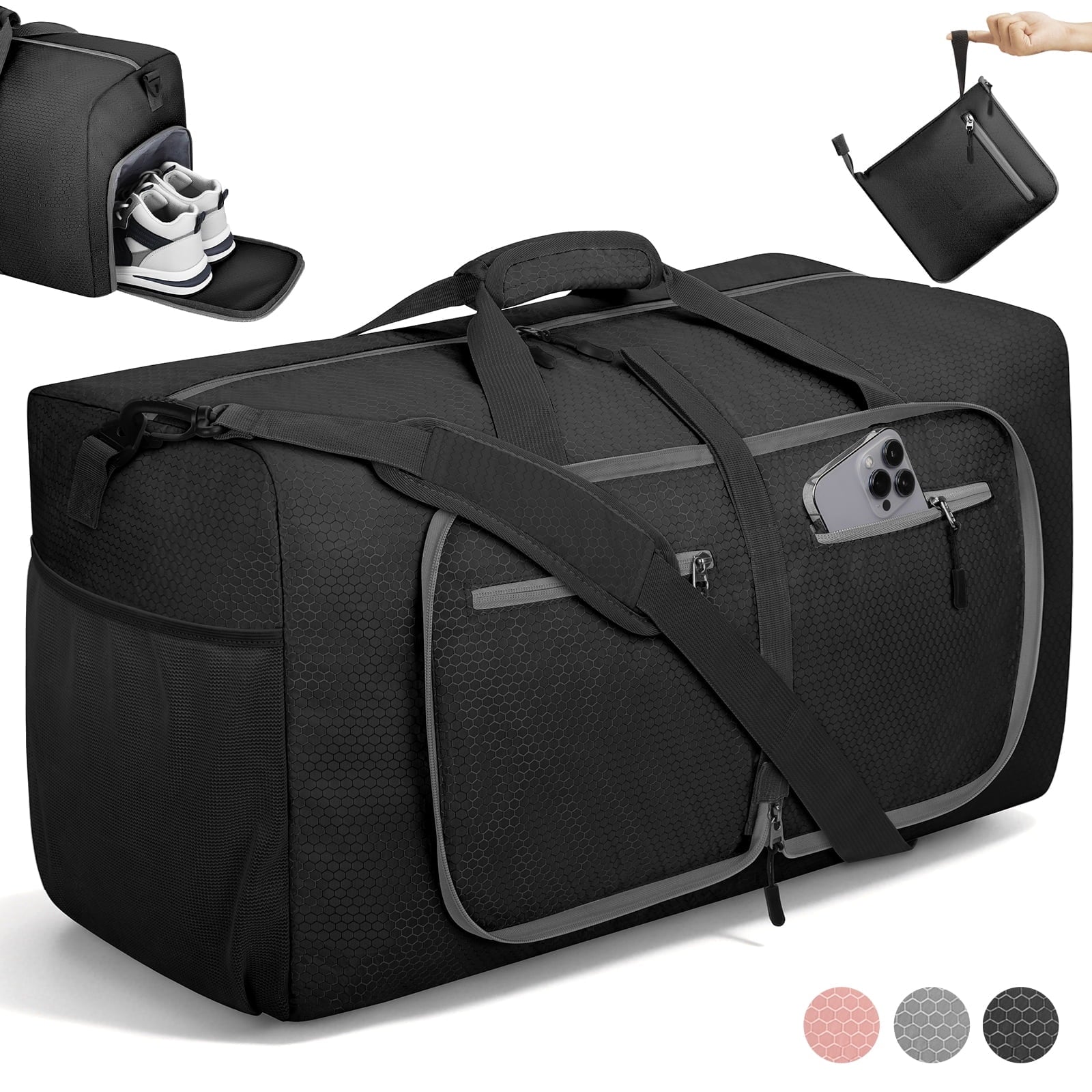 Ultimate 65L Waterproof Duffle Bag - Your Go-To Travel, Gym & Everyday Companion with Shoe Compartment
