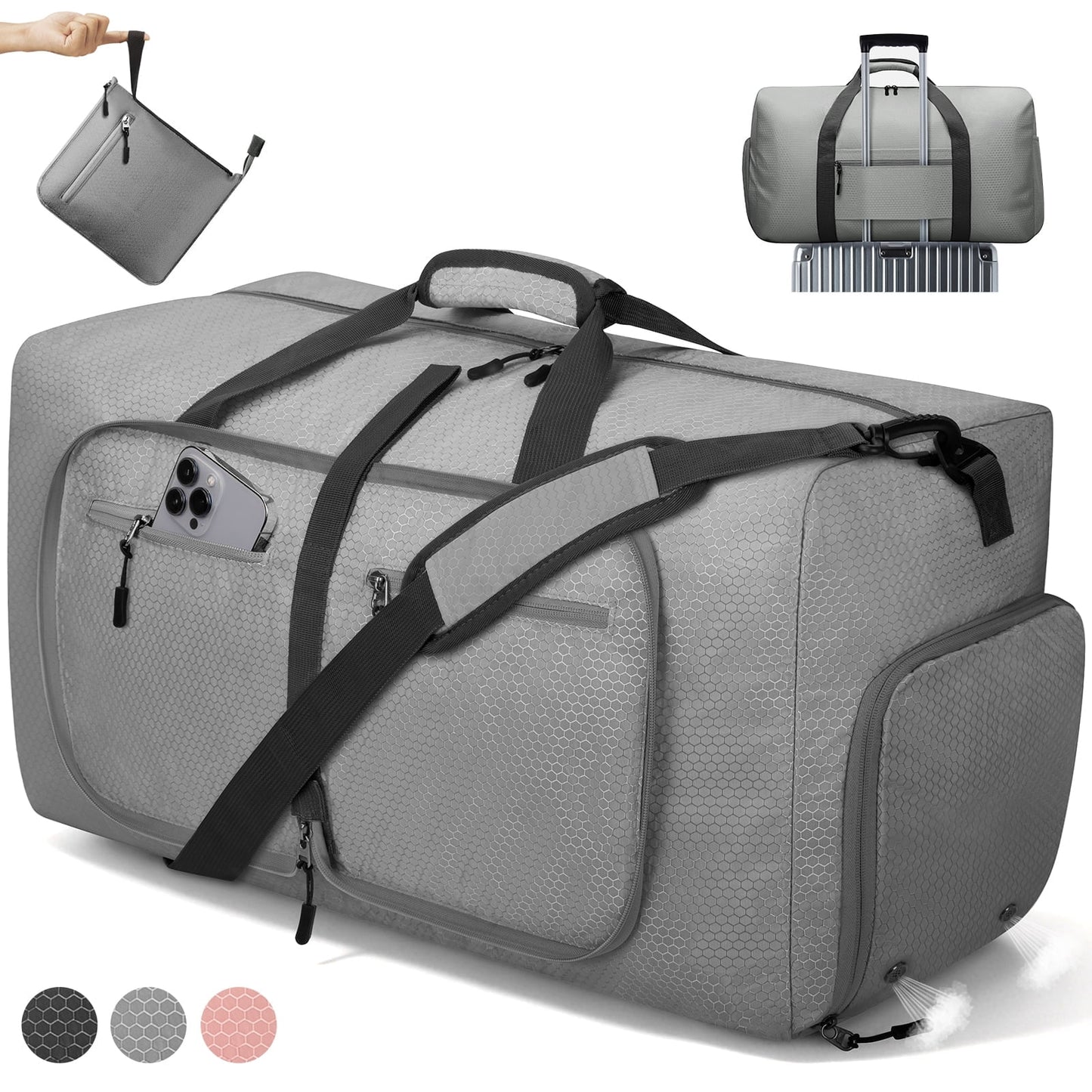 Ultimate 65L Waterproof Duffle Bag - Your Go-To Travel, Gym & Everyday Companion with Shoe Compartment