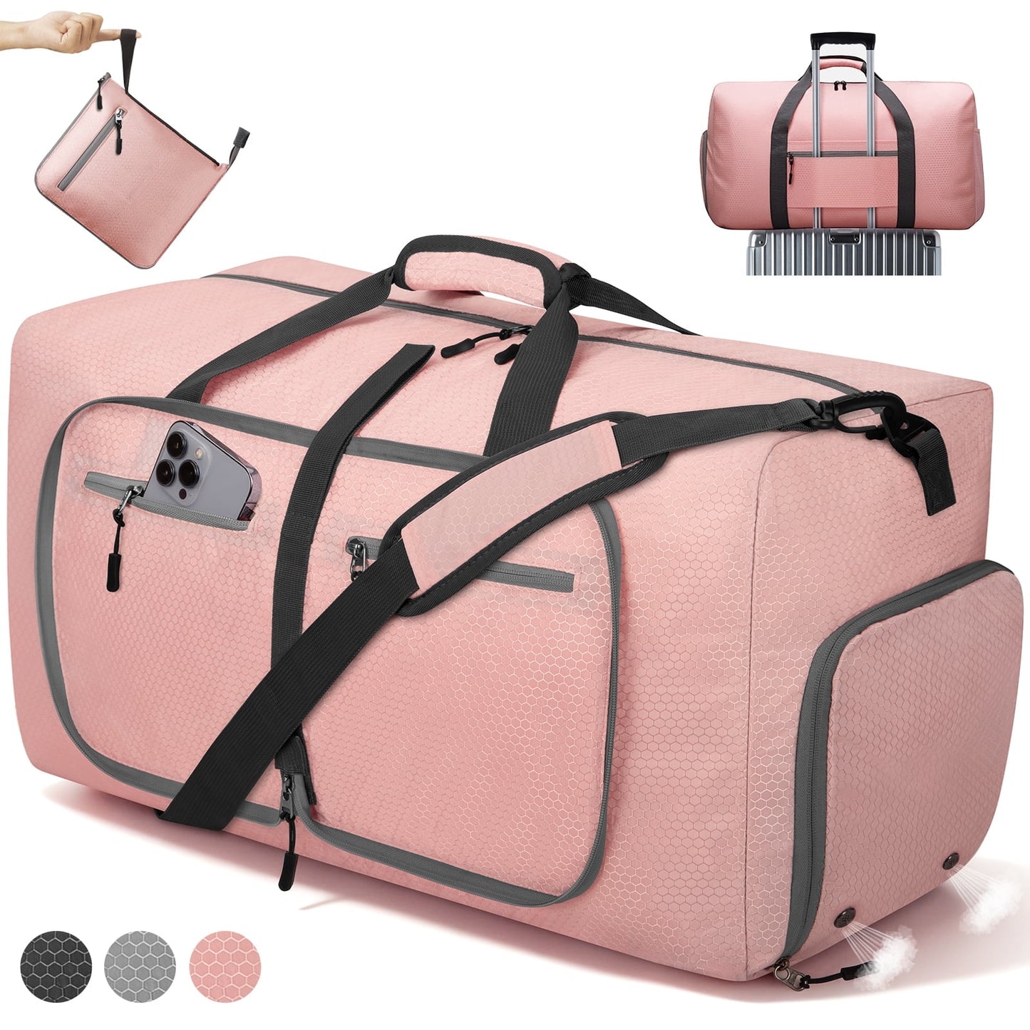 Ultimate 65L Waterproof Duffle Bag - Your Go-To Travel, Gym & Everyday Companion with Shoe Compartment