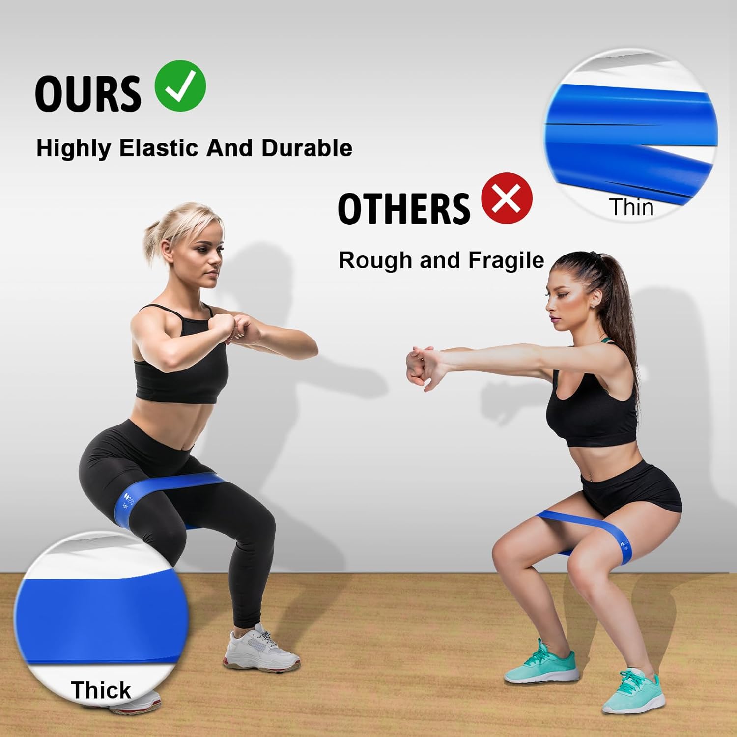 Elevate Your Fitness Journey with HRIZN Premium Resistance Bands Set - 5 Versatile Levels for Ultimate Strength Training and Flexibility