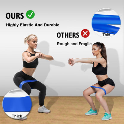 Elevate Your Fitness Journey with HRIZN Premium Resistance Bands Set - 5 Versatile Levels for Ultimate Strength Training and Flexibility