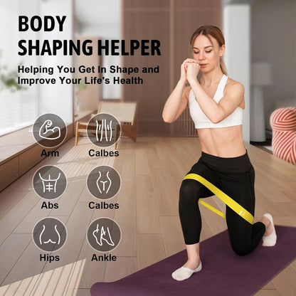 Elevate Your Fitness Journey with HRIZN Premium Resistance Bands Set - 5 Versatile Levels for Ultimate Strength Training and Flexibility