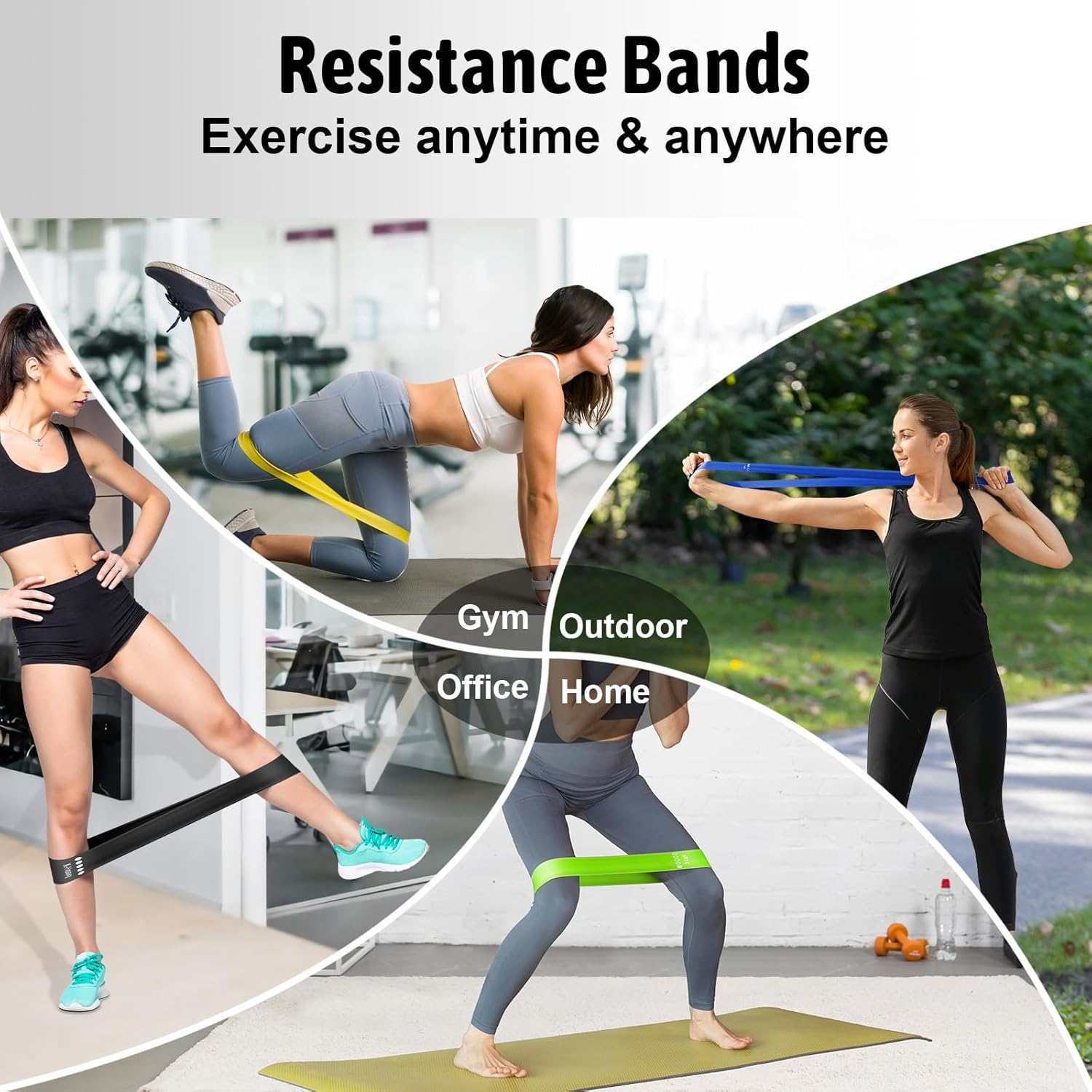 Elevate Your Fitness Journey with HRIZN Premium Resistance Bands Set - 5 Versatile Levels for Ultimate Strength Training and Flexibility