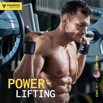 Elevate Your Workout with HRIZN 18" Professional Wrist Wraps – Essential Black Support for Powerlifting and Bodybuilding Success!