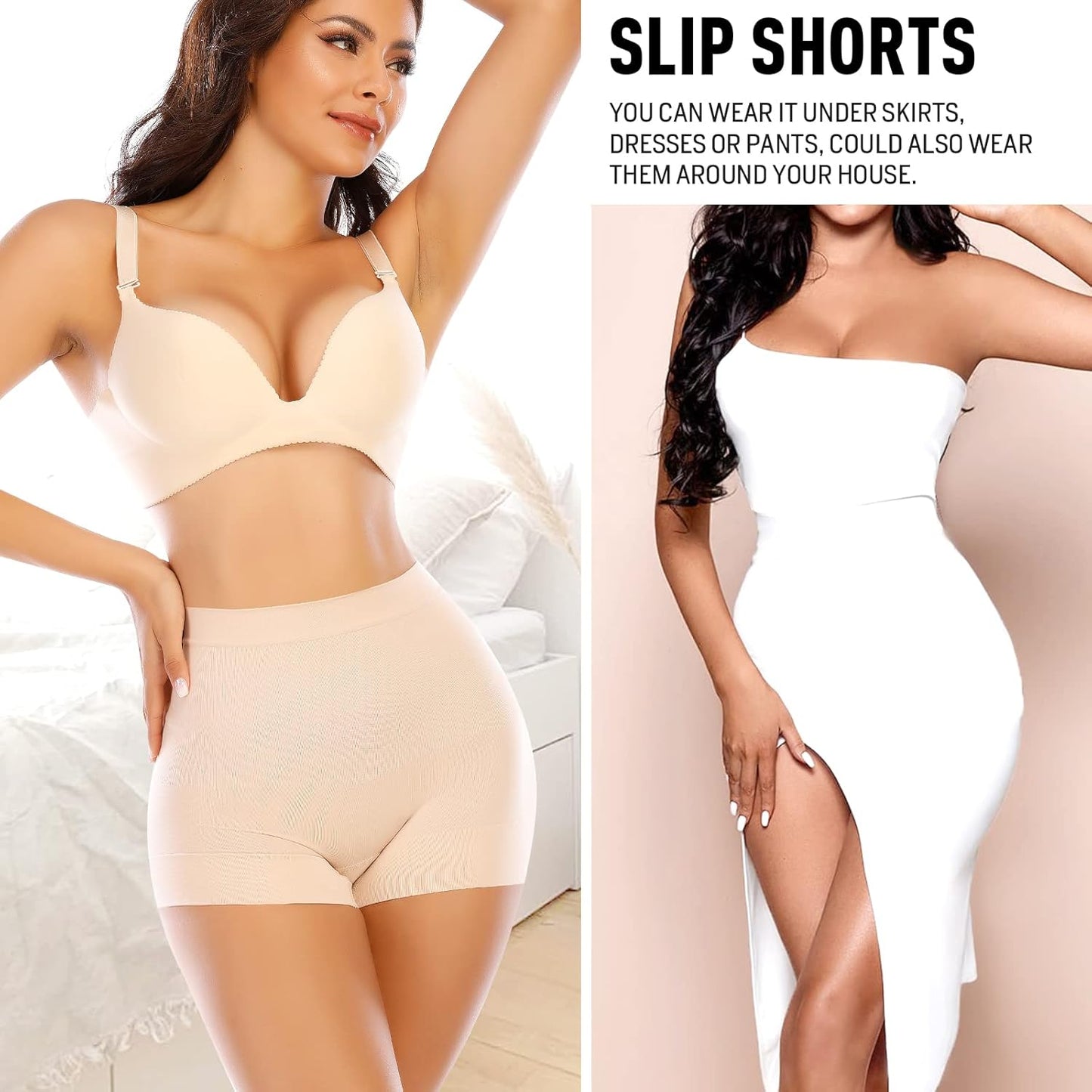 Achieve Effortless Elegance with HRIZN Seamless Tummy Control Boyshorts for Women – Your Go-To Shapewear for a Flawless Look Under Any Dress