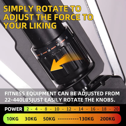 Unleash Your Strength with the HRIZN Adjustable Hydraulic Chest Expander & Arm Twister - Perfect for Building Upper Body Muscle