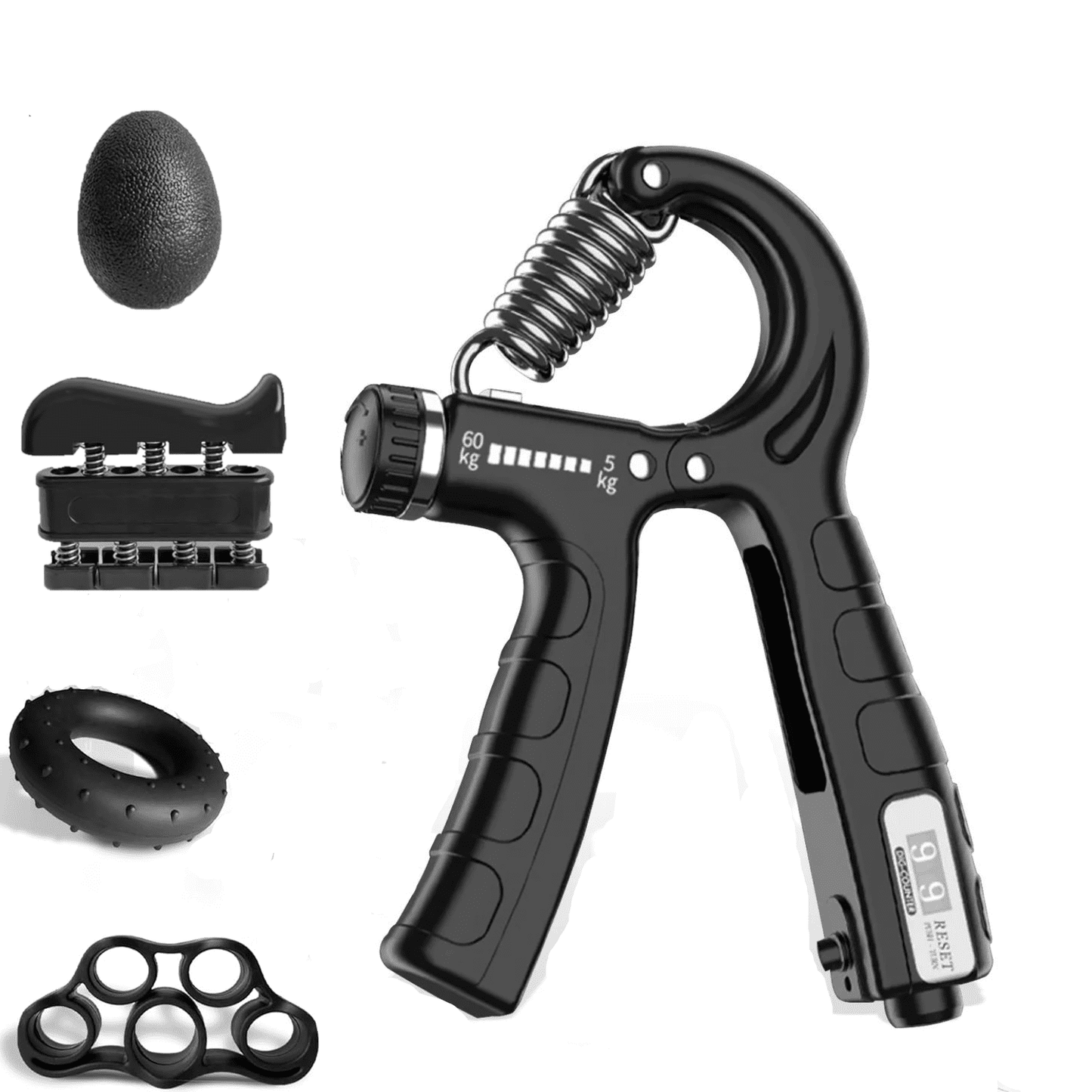 Ultimate Grip Strengthener Kit - 5 Pack Adjustable Resistance for Enhanced Forearm Training