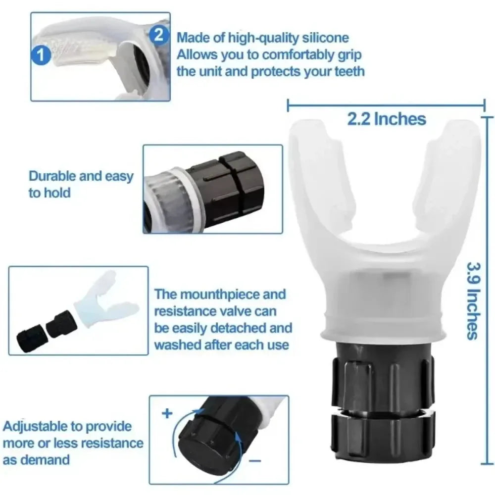 Elevate Your Breathing: Portable Breathing Trainer with Customizable Resistance Levels