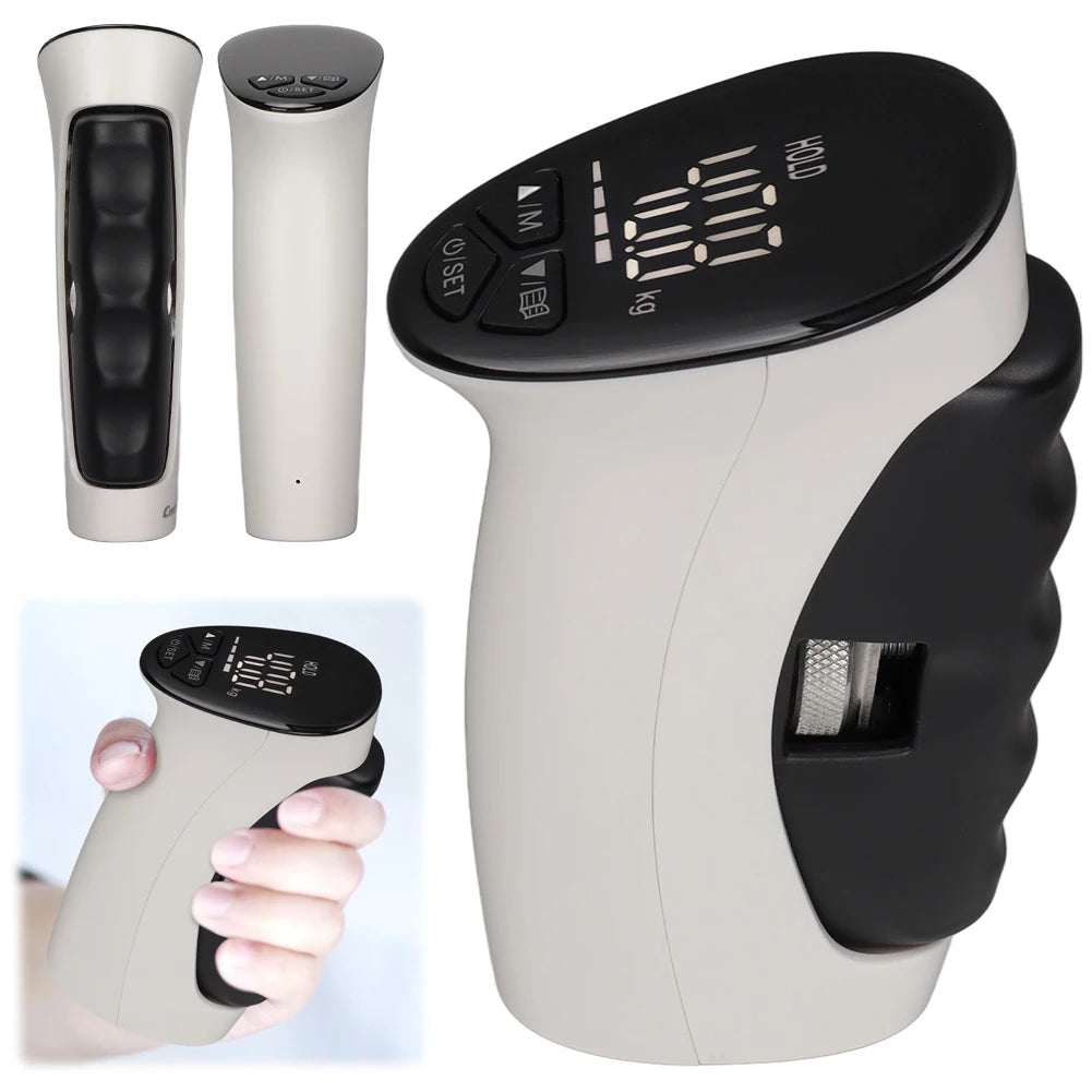 HRIZN Revolutionary Electronic Grip Strength Meter: Auto-Capturing Power Trainer for Injury Recovery and Enhanced Performance