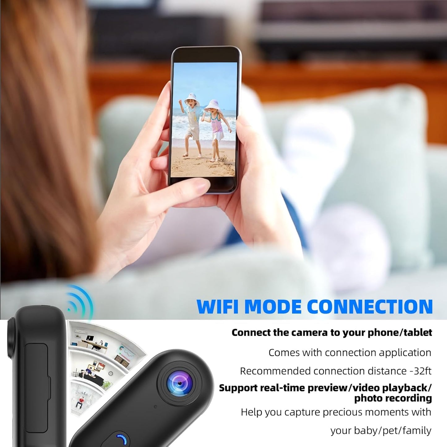 Capture Every Adventure with the HRIZN 4K Mini Body Camera - Waterproof, Portable POV Cam with 64GB Storage and Hands-Free Helmet Mount for Cycling, Motorcycling, and Vlogging