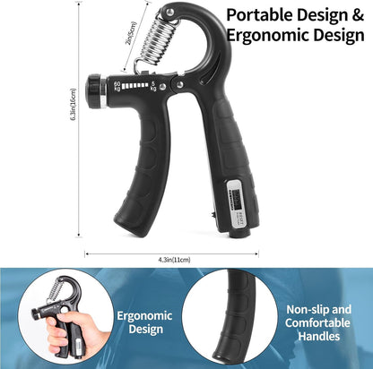 Ultimate Grip Strengthener Kit - 5 Pack Adjustable Resistance for Enhanced Forearm Training