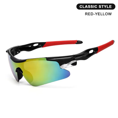 Unleash Your Cycling Potential with HRIZN Men's Premium Sports Sunglasses - Ultimate UV Protection for Road & Mountain Biking