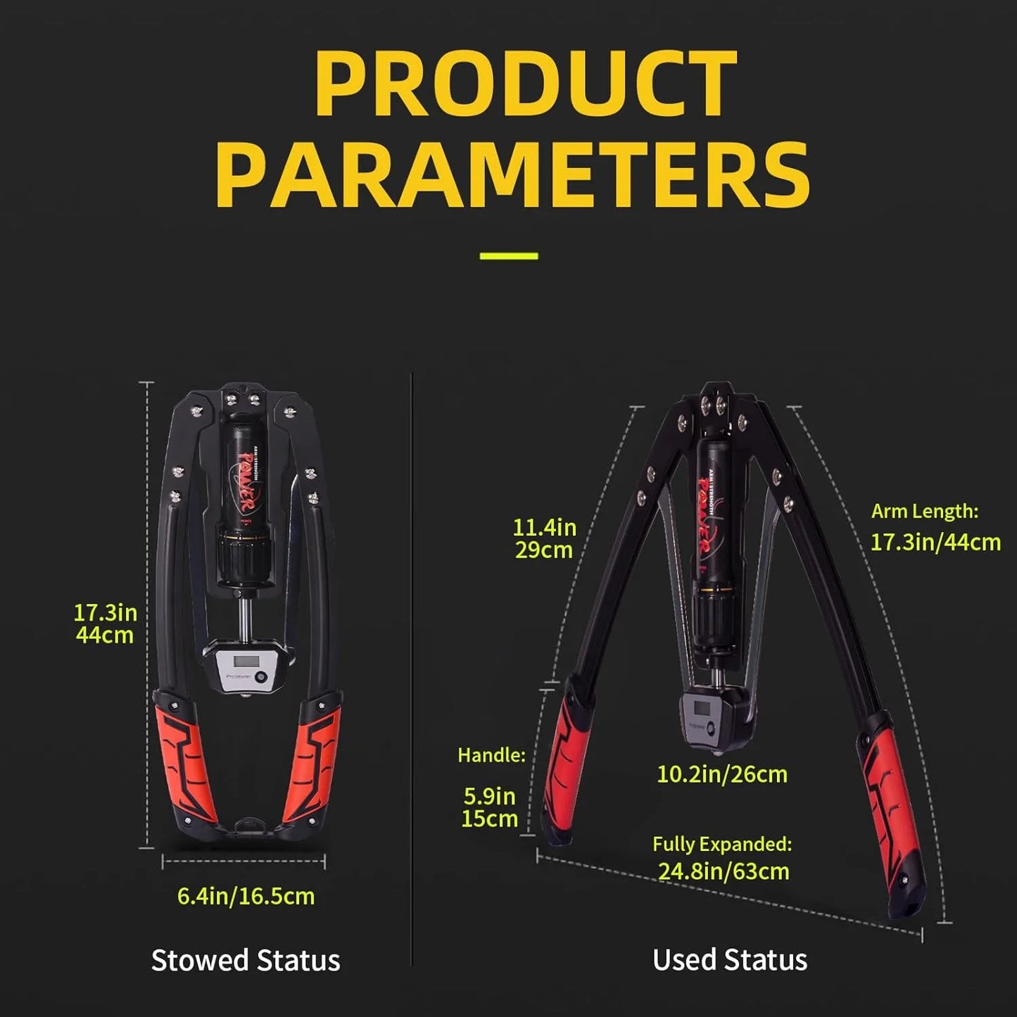 Unleash Your Strength with the HRIZN Adjustable Hydraulic Chest Expander & Arm Twister - Perfect for Building Upper Body Muscle