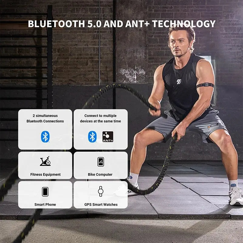 Elevate Your Fitness with the HRIZN HW9 Armband Heart Rate Monitor - Accurate HR Zones & Calorie Tracking for Cycling and More!
