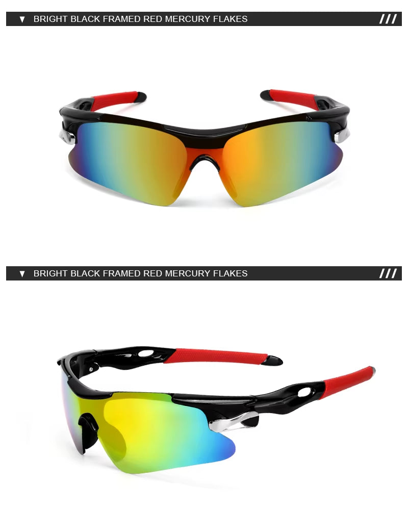 Unleash Your Cycling Potential with HRIZN Men's Premium Sports Sunglasses - Ultimate UV Protection for Road & Mountain Biking