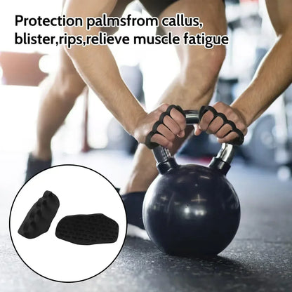Elevate Your Workout with HRIZN Anti-Slip Workout Grips – Ergonomic Rubber Gym Gloves for Maximum Hand Protection in Weightlifting, Deadlifts, and Fitness Training for Everyone